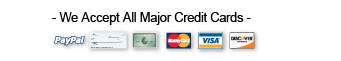 We Accept All Major Credit Cards